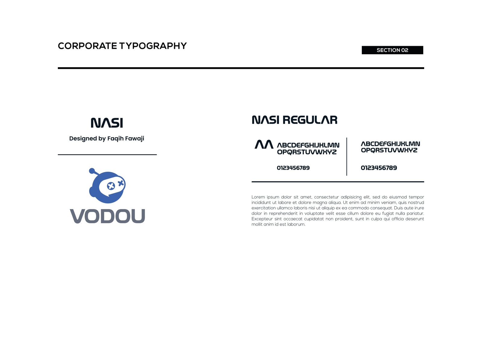 Vodou brand style guide page 4 designed by Good Wolf Marketing