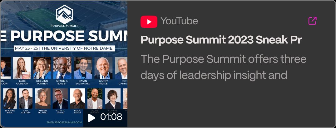 PurposePoint & The Purpose Summit example 3 by Good Wolf Marketing