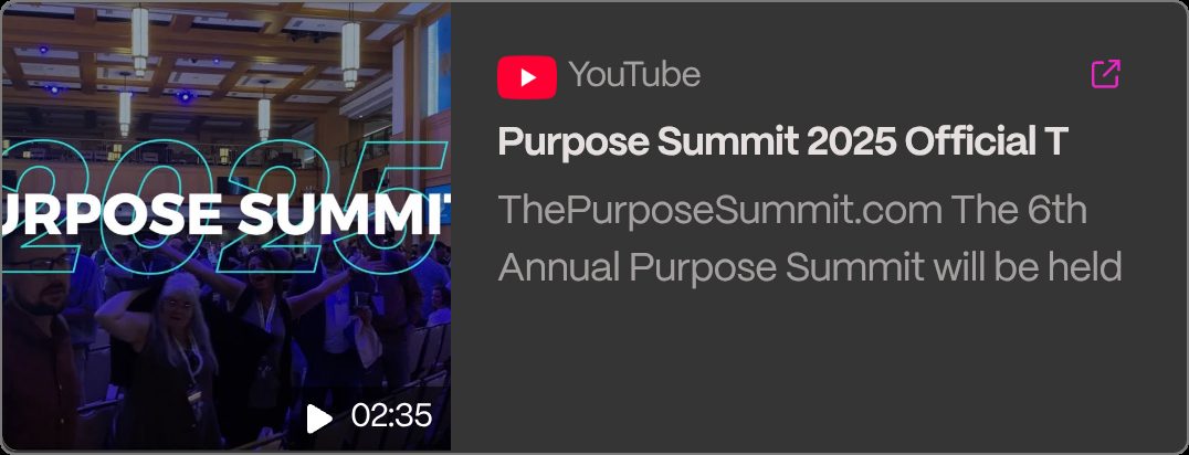 PurposePoint & The Purpose Summit example 1 by Good Wolf Marketing